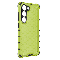 Avizar Coque pour Samsung Galaxy S23 Antichoc Coins Renforcés Design Nid d'Abeille Vert