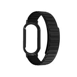 Bracelet en silicone magnétique pour votre Xiaomi Mi Band 7/7 NFC - noir