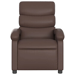 Avis Maison Chic Fauteuil inclinable,Fauteuil luxe de relaxation Marron Similicuir -MN47802