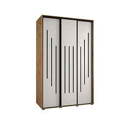 Abiks Meble Armoire DAVOS 8 À Portes Coulissantes 235,2/150/45 3 Portes