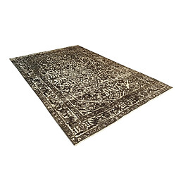 Avis Vidal Tapis de laine 295x194 brun Vintage Royal