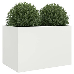 Acheter Maison Chic Jardinière,Bac à fleurs - pot de fleur blanc 62x40x39 cm acier laminé à froid -GKD54976