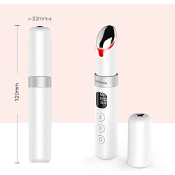 Universal Masseur électrique pour le visage Appareil de soins ophtalmologiques pour soulager les filets sous les yeux Cernes Rides Corbeau | Appareil de beauté pour la maison (blanc)