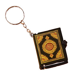 Mini Arche Coran Livre Arabe Porte-clés Décoration Musulmane Clé Pendentif Or