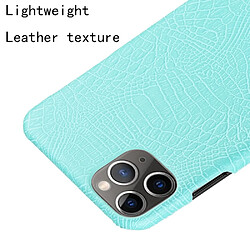 Acheter Wewoo Coque Rigide Pour iPhone 11 Pro Crocodile antichoc Texture PC + Etui PU Vert clair