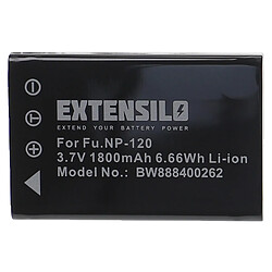 Vhbw EXTENSILO Batterie compatible avec Fujifilm FinePix F10, F10 Zoom, F11, F11 Zoom, M603, 603 appareil photo, reflex numérique (1800mAh, 3,7V, Li-ion)