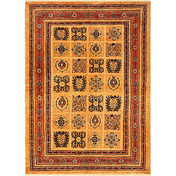 Vidal Tapis de laine 150x108 orange Kashkuli