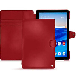 Housse cuir Huawei MediaPad M5 10 Pro - Rabat portefeuille - Rouge ( Nappa - Pantone #d50032 ) - NOREVE