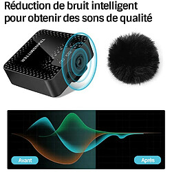 Microphone Lavalier Professionnel Sans Fil 2.4 GHz, Anti-Interférence, Volume Réglable Pour Caméra, IPhone, Diffusion En Direct 5H