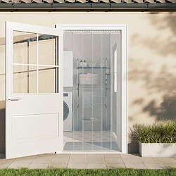 vidaXL Rideau de porte transparent 300 mmx2,6 mm 10 m PVC