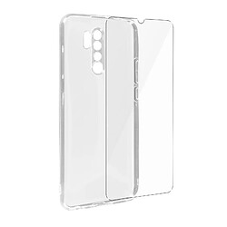 Avizar Coque Xiaomi Redmi 9 Souple et Film Verre Trempé 9H transparent