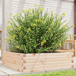 vidaXL Jardinière 80x80x23 cm bois de pin massif