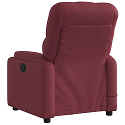 Acheter vidaXL Fauteuil de massage inclinable électrique Rouge bordeaux Tissu