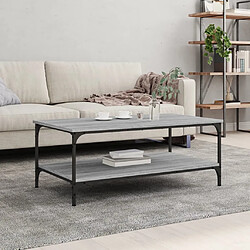 ComfortXL Table Basse Sonoma Gris 100x55x40 Cm Bois D'ingénierie