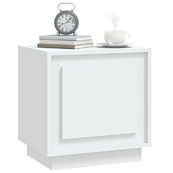 Avis Maison Chic Lot de 2 Tables de chevet - Tables de Nuit blanc 44x35x45 cm bois d'ingénierie