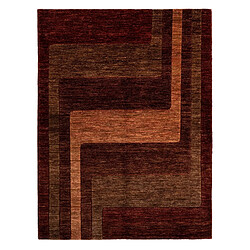 Vidal Tapis de laine 199x151 brun Juma pas cher