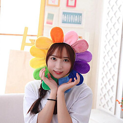 Nouveauté En Peluche Partie Chapeau de Tournesol Coiffures Floral Bandeau Accessoires Photo Cosplay Coiffe Nouveauté Fleur Capot Bonnet Adulte Enfants pas cher