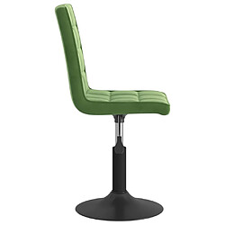 Acheter vidaXL Chaises pivotantes à manger lot de 2 vert foncé velours