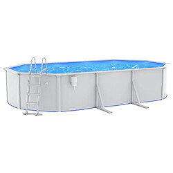 vidaXL Piscine avec échelle de sécurité 610x360x120 cm