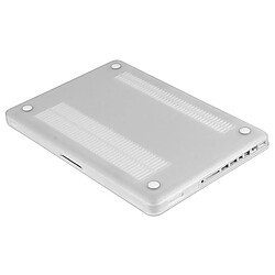 Wewoo Housse Étui blanc pour Macbook Pro 13,3 pouces 3 en 1 Coque de protection en plastique dur givré avec clavier de et prise de poussière de port pas cher