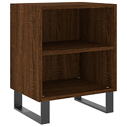 vidaXL Table de chevet chêne marron 40x30x50 cm bois d'ingénierie