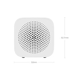 Avis Universal Contrôle de l'intelligence artificielle sans fil mini haut-parleur portable bluetooth haut-parleur stéréo avec microphone appel HD(blanche)