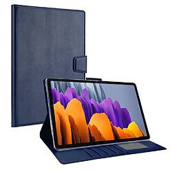 Etui en PU fermoir magnétique avec support pour votre Samsung Galaxy Tab S8 X700/X706/S7 T870/T875 - bleu