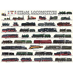 Puzzle 1000 piAces Locomotives A vapeur Eurographics, 6000-0090