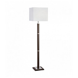 Searchlight Lampadaire waverley 1 ampoule bois brun / inox rectangulaire