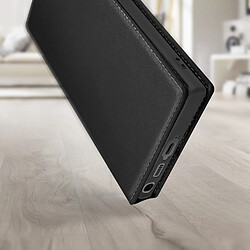 Avizar Housse pour Samsung Galaxy S23 Ultra Clapet Porte-carte Support Vidéo noir pas cher