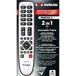 SANAG Telecommande Universelle Pratico 2+ Pour 1 Tv Et 1 Decodeur Tnt Ou Sat-100% Fonctions D'Origine-Corps En Gomme pas cher