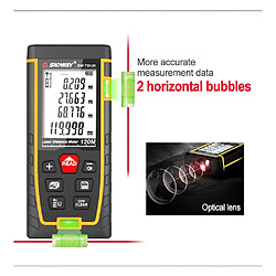 Acheter Wewoo Télémètre à bulle horizontale double distance Laser Range Meter Outil à main SW-TG120