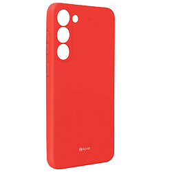 Coque pour Samsung S23 Plus Silicone Finition mate Roar Colorful Jelly Rouge