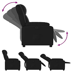 Avis vidaXL Fauteuil inclinable Noir Similicuir