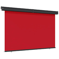 vidaXL Auvent latéral de balcon 175x250 cm Rouge