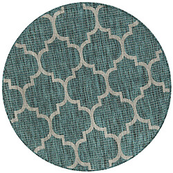 Hadorn Tapis d'Extérieur - 122x122 - Turquoise - Tulum