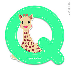 Lettre de l'alphabet Sophie la girafe Q - Janod