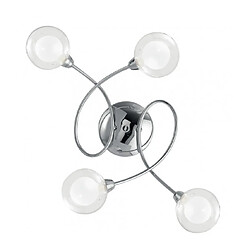 Fan Europe Plafonnier Blog 4 ampoules Verre,métal Chrome