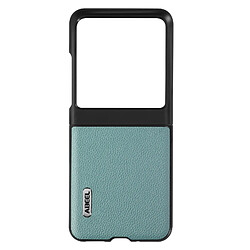 Coque Cuir pour Motorola Razr 40 Ultra Effet Grainé Design Fin Abeel Bleu