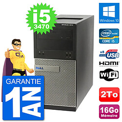 PC Dell 3010 MT i5-3470 RAM 16Go Disque Dur 2To HDMI Windows 10 Wifi - Occasion