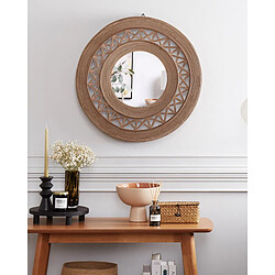 Beliani Miroir CACOMA 62 cm Marron