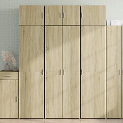 vidaXL Buffet haut chêne sonoma 70x42,5x185 cm bois d'ingénierie