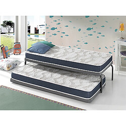 Dormalit Matelas LOT 2 ERGO CONFORT 80x190 Épaisseur 14 CM – Rembourrage super soft - Juvénil - idéal pour les lits gigognes