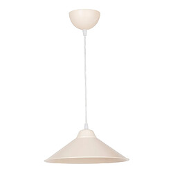 Helloshop26 Lustre lampe lumière suspendu suspension hereford en plastique hauteur 48 cm E27 blanc / crème 03_0007497