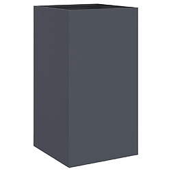 Maison Chic Jardinière,Bac à fleurs - pot de fleur anthracite 42x38x75 cm acier laminé à froid -GKD47814