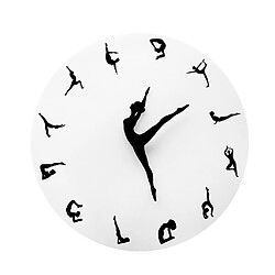 Yoga Danse Horloges Horloge Créative Montre Déco Déco Maison Temps Yoga