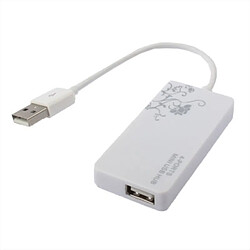 Avis Wewoo Hub USB 2.0 blanc 4 Ports USB 2.0 HUB, Plug and Play,