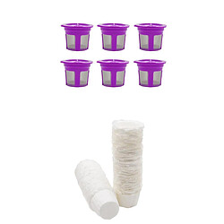 6pcs Réutilisables K Tasses 100pcs Filtre En Papier Jetable Pour Keurig Facile à Utiliser