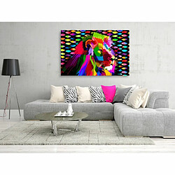 Paris Prix Tableau Imprimé Rainbow Lion Wide 60 x 90 cm