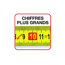 Avis Metrica - Mètre à ruban CROMATO 8 m largeur 25 mm boîtier chromé en ABS - 38399